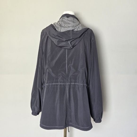 J Jill Fit Lightweight Gray Anorak Jacket Size L - Picture 7 of 8